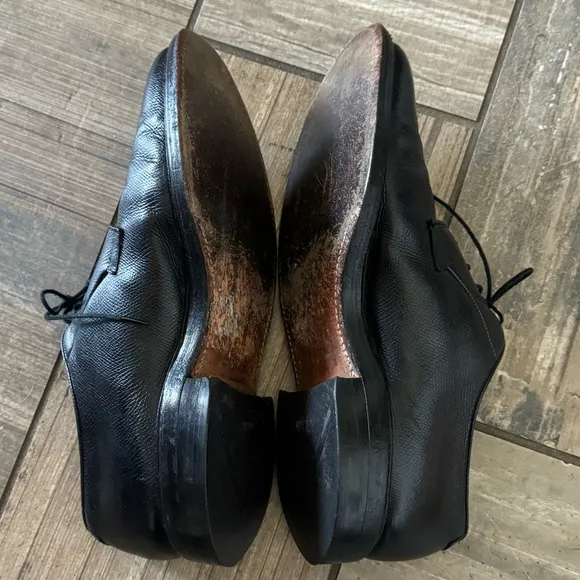 Allen Edmonds Leeds Black Shoes oxfords Size 9.5 Made In USA