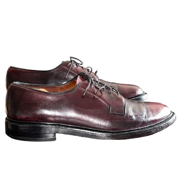 Allen Edmonds Leeds Burgundy Leather Oxfords Size 11.5B