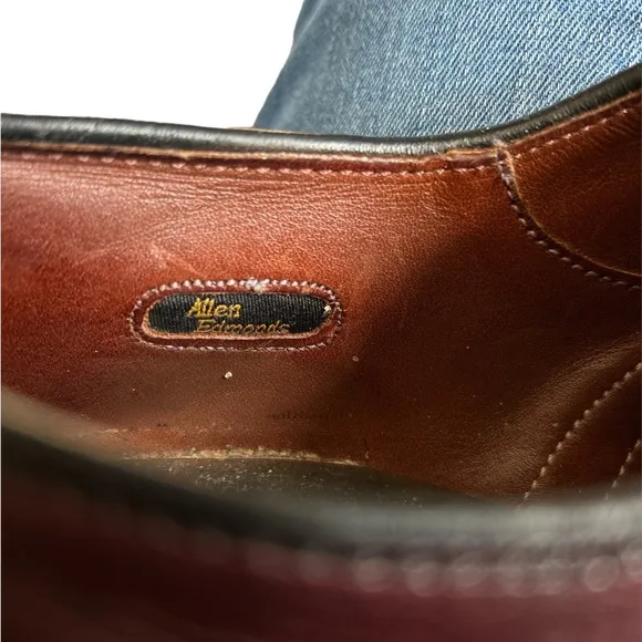 Allen Edmonds Leeds Burgundy Leather Oxfords Size 11.5B