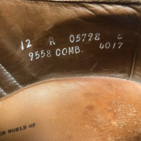 Allen Edmonds Leeds Cognac Leather Oxfords