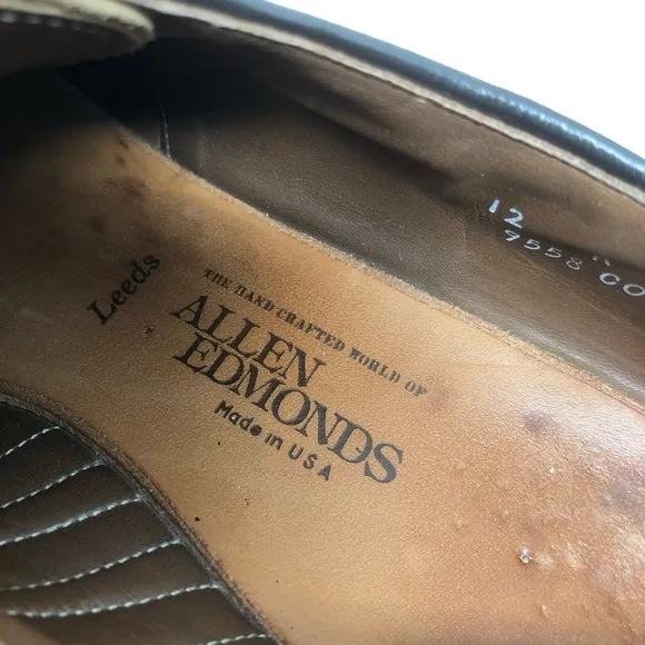 Allen Edmonds Leeds Cognac Leather Oxfords