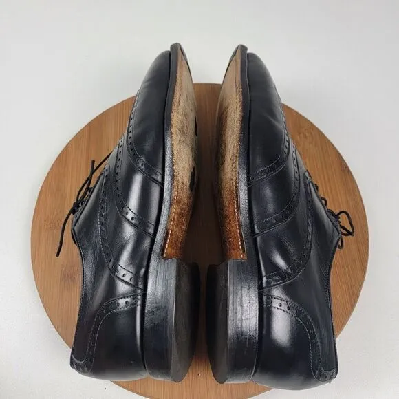 Allen Edmonds McClain Wingtip Black Leather Dress Shoes Oxfords Men’s Sz 11 3E