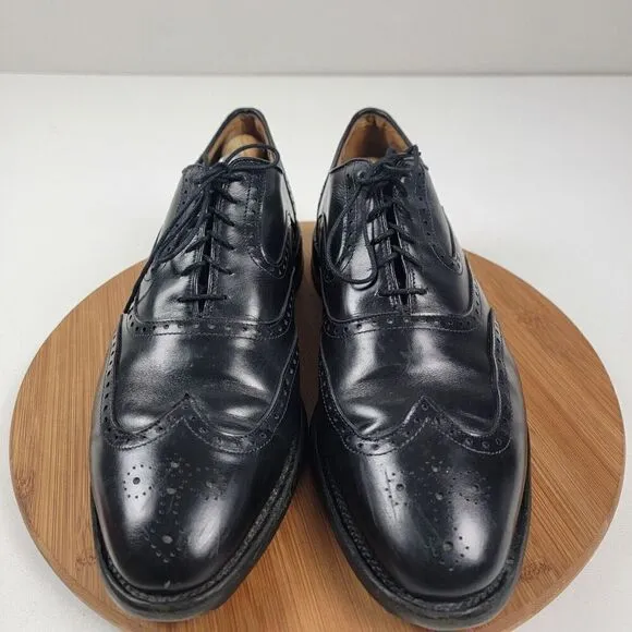 Allen Edmonds McClain Wingtip Black Leather Dress Shoes Oxfords Men’s Sz 11 3E