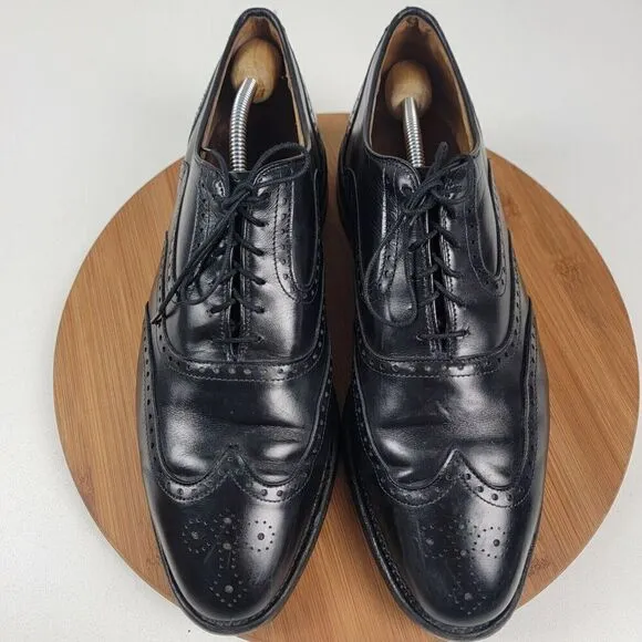 Allen Edmonds McClain Wingtip Black Leather Dress Shoes Oxfords Men’s Sz 11 3E