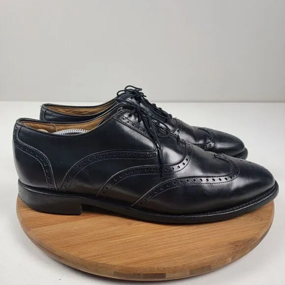 Allen Edmonds McClain Wingtip Black Leather Dress Shoes Oxfords Men’s Sz 11 3E