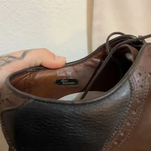 Allen Edmonds Mens Links Straits Saddle Loafer Oxford Golf Shoe Size 11.5 B 8711