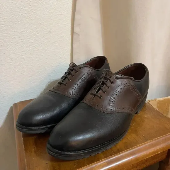 Allen Edmonds Mens Links Straits Saddle Loafer Oxford Golf Shoe Size 11.5 B 8711