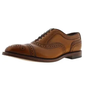 Allen Edmonds Mens Strand Brown Leather Brogue Lace Up Oxfords Shoes Used