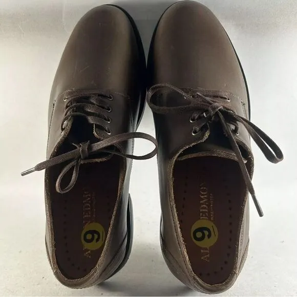 Allen Edmonds Port Washington Feather Welt Men’s Leather Oxfords Brown Size 9 D