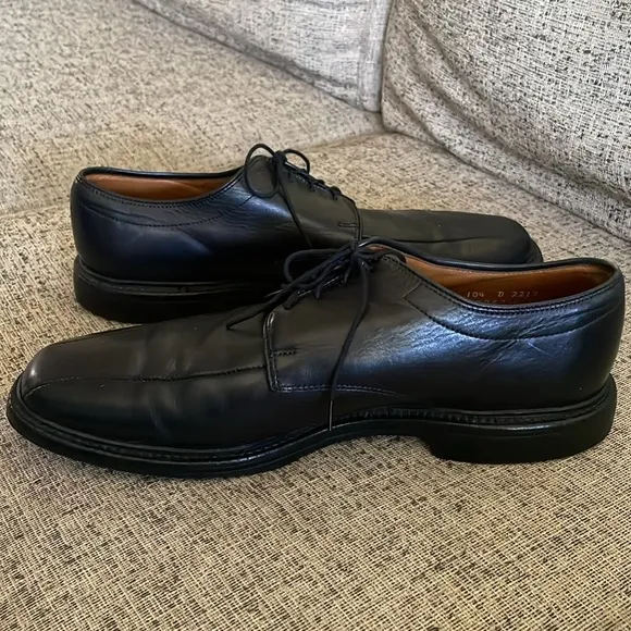 Allen Edmonds Warren Black Leather Oxfords Size 10