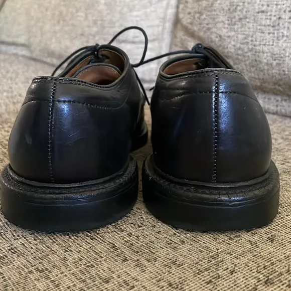 Allen Edmonds Warren Black Leather Oxfords Size 10
