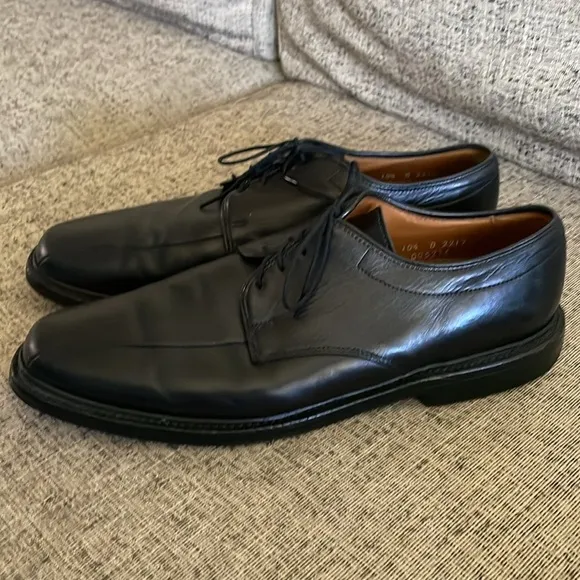 Allen Edmonds Warren Black Leather Oxfords Size 10