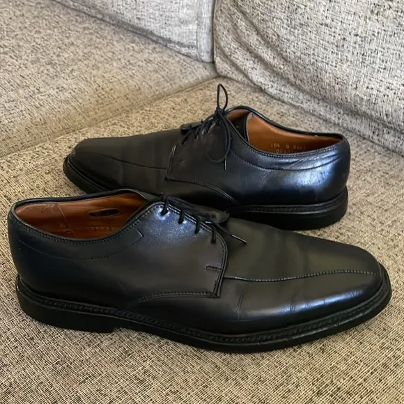 Allen Edmonds Warren Black Leather Oxfords Size 10