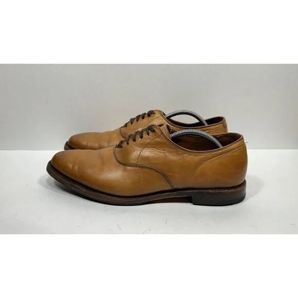 Allen Edmonds Carlyle Walnut Plain Toe Leather Oxfords 8832 Men's Size 11.5 D