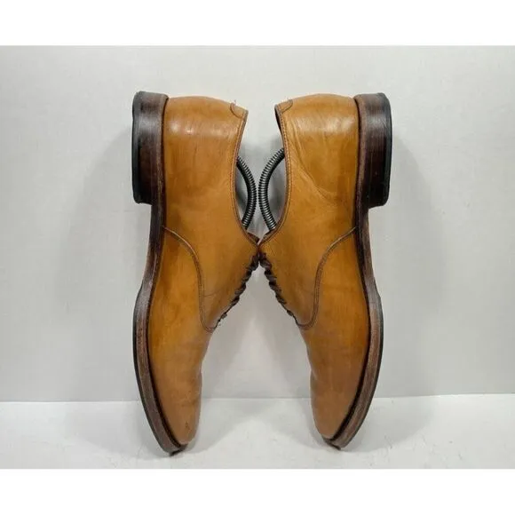 Allen Edmonds Carlyle Walnut Plain Toe Leather Oxfords 8832 Men's Size 11.5 D