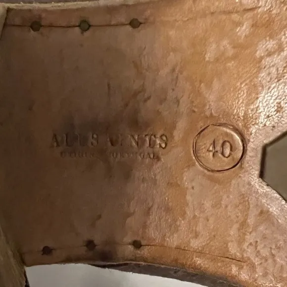AllSaints Brown Suede Ankle Boots