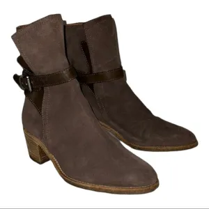 AllSaints Brown Suede Ankle Boots