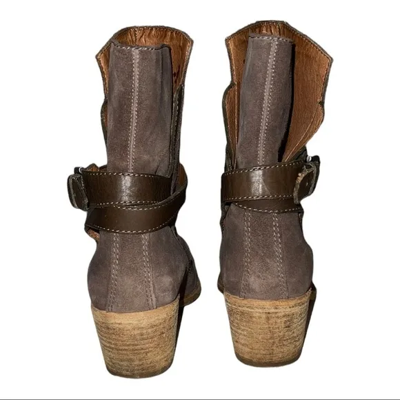 AllSaints Brown Suede Ankle Boots