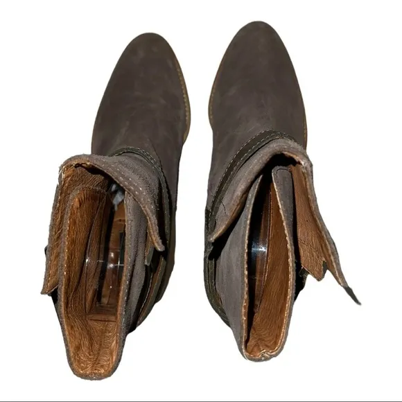 AllSaints Brown Suede Ankle Boots