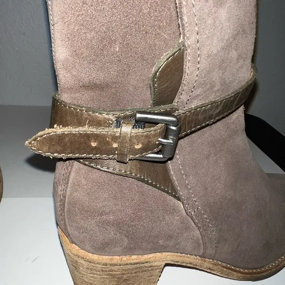 AllSaints Brown Suede Ankle Boots