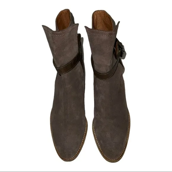 AllSaints Brown Suede Ankle Boots