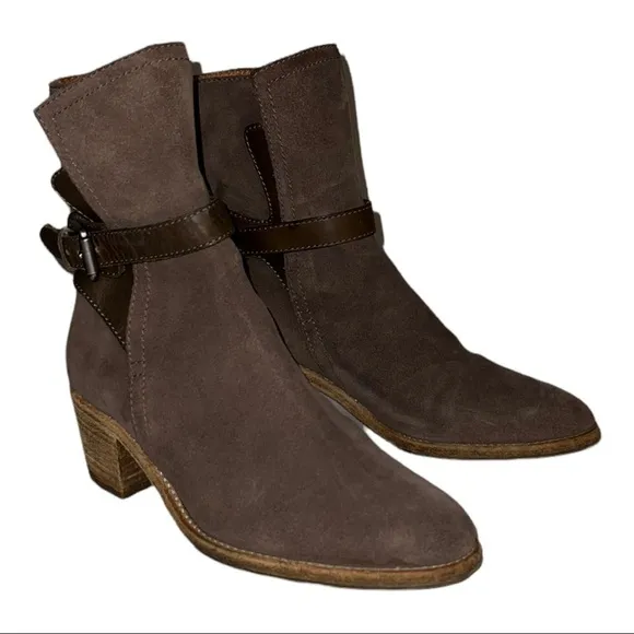 AllSaints Brown Suede Ankle Boots