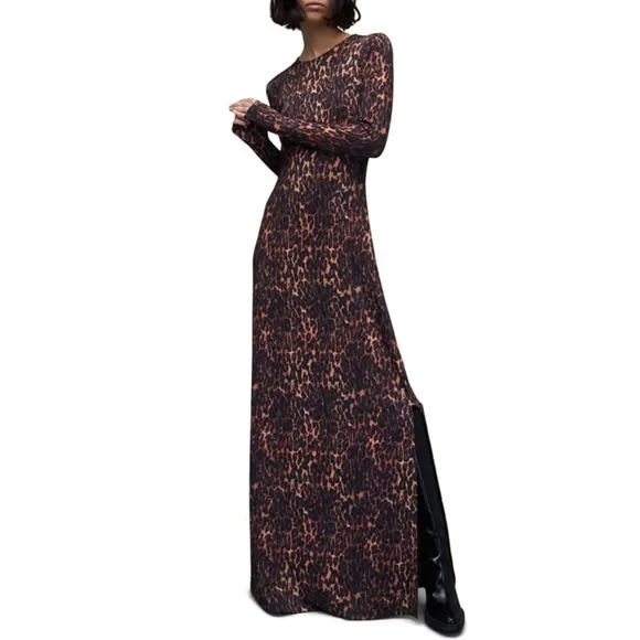 ALLSAINTS Katlyn: Evita Maxi Dress In Natural Brown (NWOT)