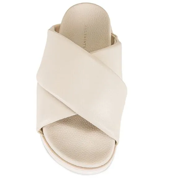 ALLSAINTS Saki Sandal in Chalk White EUC Size 8