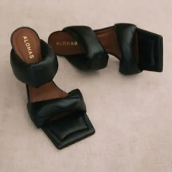 Alohas Twist strap heels Black Size 36