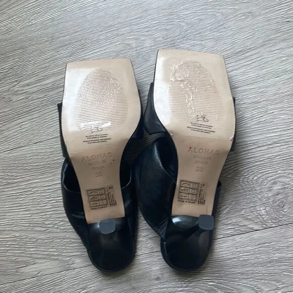 Alohas Twist strap heels Black Size 36