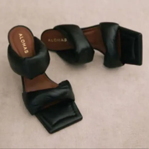 Alohas Twist strap heels Black Size 36