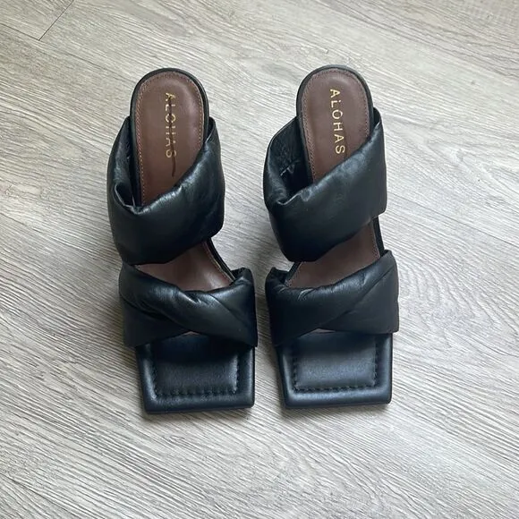 Alohas Twist strap heels Black Size 36