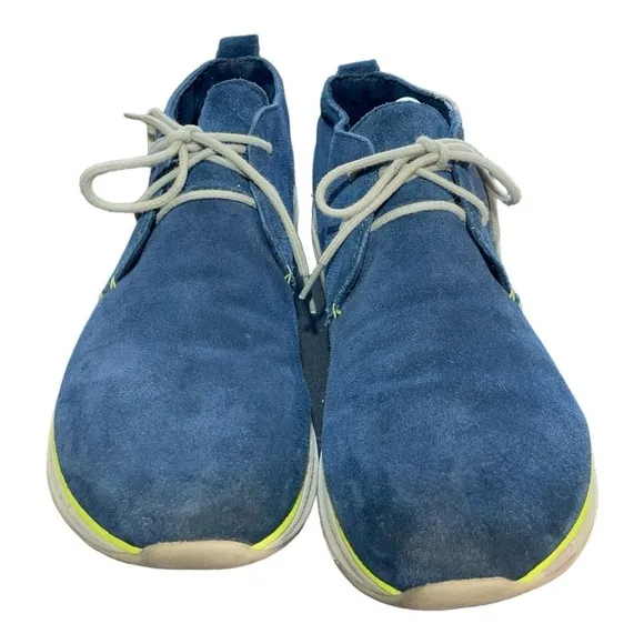 Altra Desert Boot Run Natural Blue Leather Suede Shoes A1674 Men's Size 10