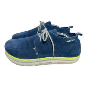 Altra Desert Boot Run Natural Blue Leather Suede Shoes A1674 Men's Size 10