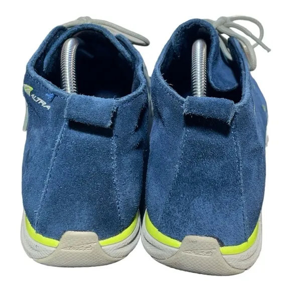 Altra Desert Boot Run Natural Blue Leather Suede Shoes A1674 Men's Size 10