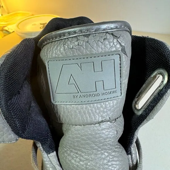 ANDROID HOMME Mens Propulsion High Top Ultra Lightweight Gray Sneaker
