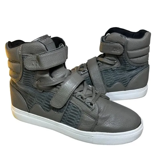 ANDROID HOMME Mens Propulsion High Top Ultra Lightweight Gray Sneaker