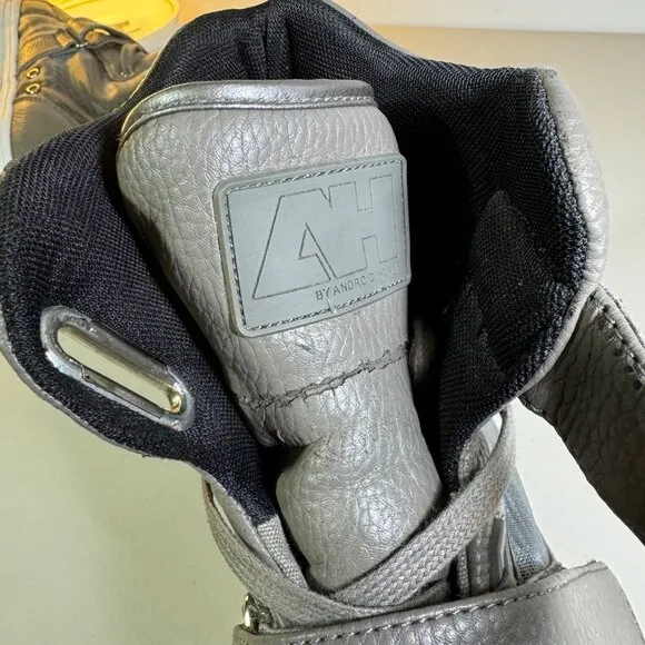 ANDROID HOMME Mens Propulsion High Top Ultra Lightweight Gray Sneaker