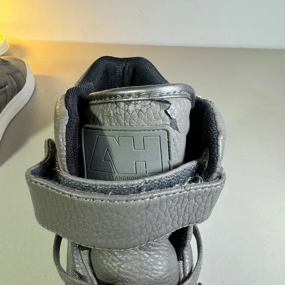 ANDROID HOMME Mens Propulsion High Top Ultra Lightweight Gray Sneaker