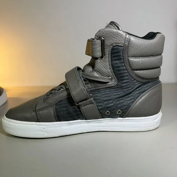 ANDROID HOMME Mens Propulsion High Top Ultra Lightweight Gray Sneaker