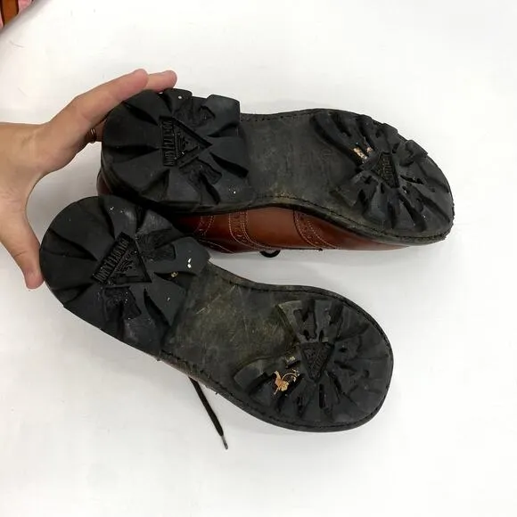 Angel John Fluevog Brown leather Chunky Oxfords