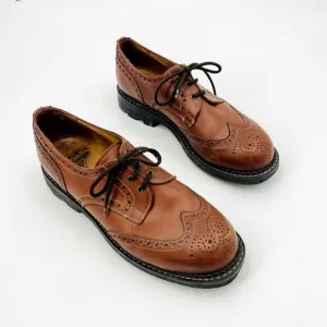Angel John Fluevog Brown leather Chunky Oxfords