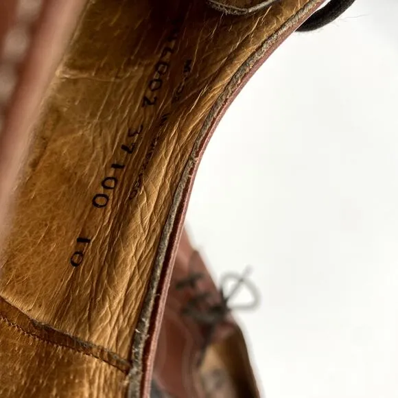 Angel John Fluevog Brown leather Chunky Oxfords