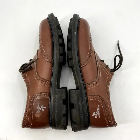 Angel John Fluevog Brown leather Chunky Oxfords