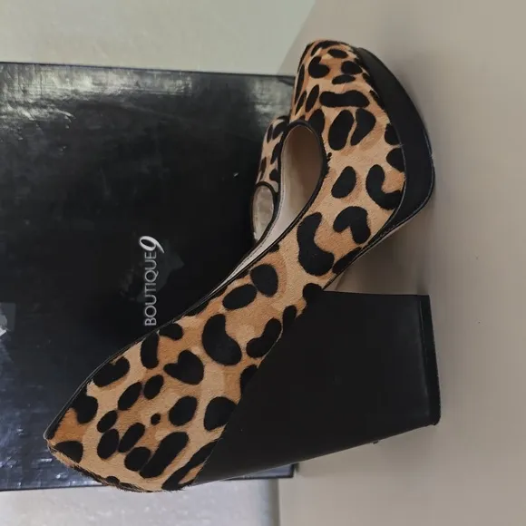 Animal Print block heels