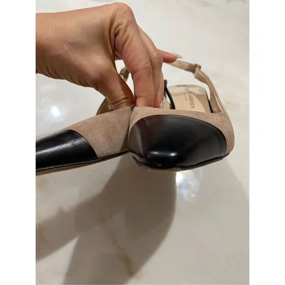 Ann Mashburn Color Block Slingback Heels size 36 euro