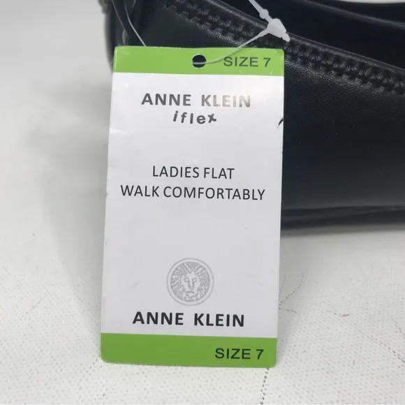 Anne Klein iFlex Walk Comfortably Flat Shoe, Women's Size 7 - Black