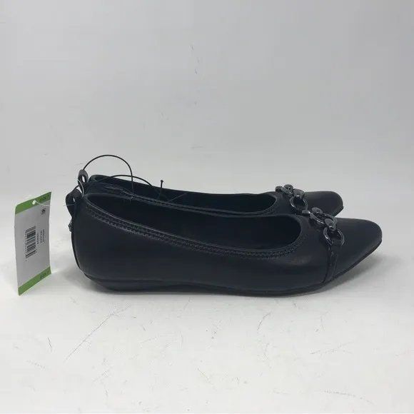 Anne Klein iFlex Walk Comfortably Flat Shoe, Women's Size 7 - Black