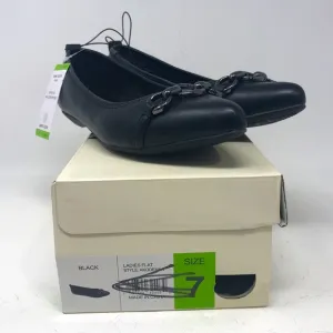 Anne Klein iFlex Walk Comfortably Flat Shoe, Women's Size 7 - Black