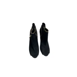 Ann Taylor Black Open Toe Heels Size 7.5 inches